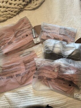 Women XS SKIMS Brand New 5 piece set Brown, Beige, Taupe